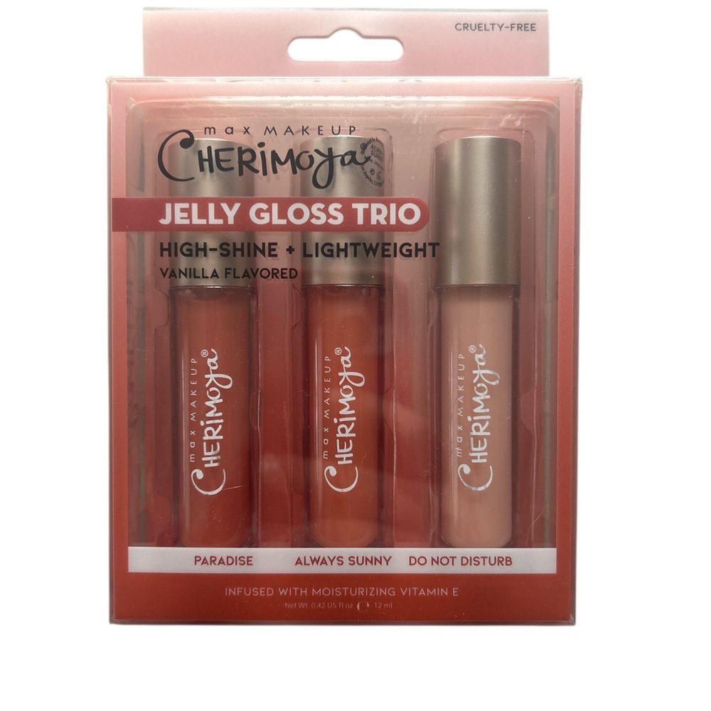 Max Makeup Cherimoya Jelly Gloss Trio